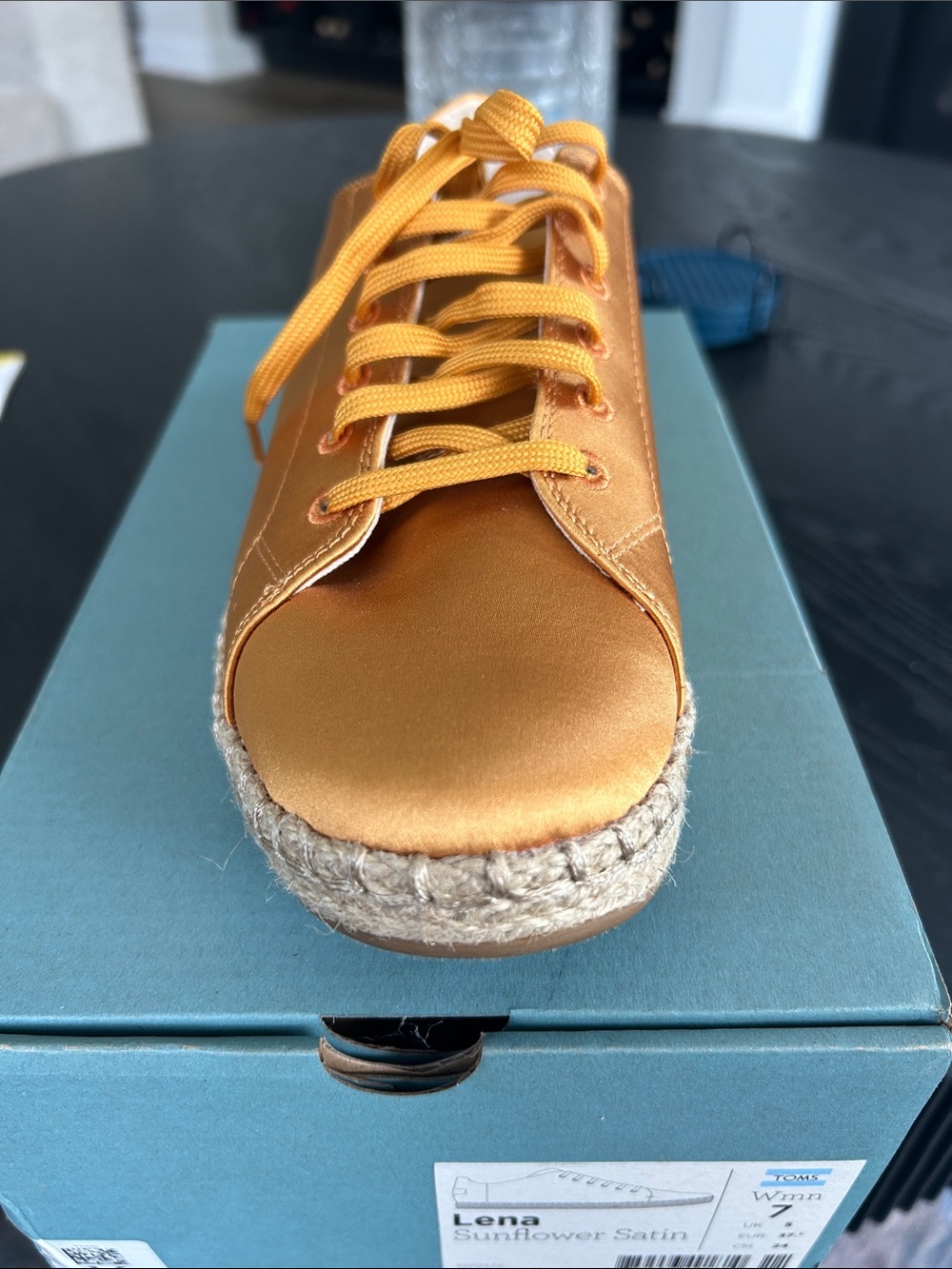 Toms Lena Sunflower Satin Espadrilles